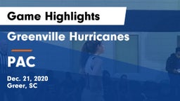 Greenville Hurricanes vs PAC Game Highlights - Dec. 21, 2020
