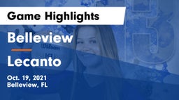 Belleview  vs Lecanto  Game Highlights - Oct. 19, 2021