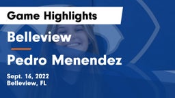 Belleview  vs Pedro Menendez Game Highlights - Sept. 16, 2022
