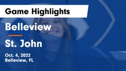 Belleview  vs St. John Game Highlights - Oct. 4, 2022