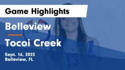Belleview  vs Tocoi Creek Game Highlights - Sept. 16, 2023