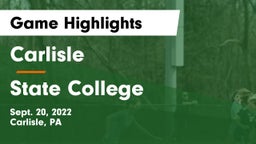 Carlisle  vs State College  Game Highlights - Sept. 20, 2022