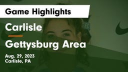 Carlisle  vs Gettysburg Area  Game Highlights - Aug. 29, 2023