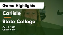 Carlisle  vs State College  Game Highlights - Oct. 9, 2023