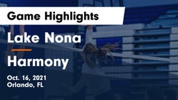 Lake Nona  vs Harmony Game Highlights - Oct. 16, 2021