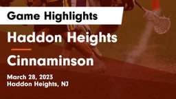 Haddon Heights  vs Cinnaminson  Game Highlights - March 28, 2023