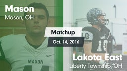 Matchup: Mason  vs. Lakota East  2016