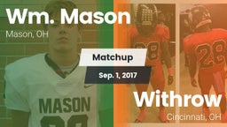 Matchup: Wm. Mason High vs. Withrow  2017