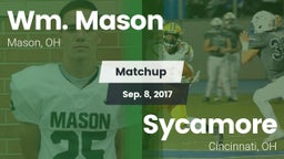 Matchup: Wm. Mason High vs. Sycamore  2017