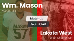 Matchup: Wm. Mason High vs. Lakota West  2017