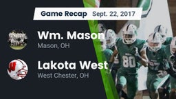 Recap: Wm. Mason  vs. Lakota West  2017