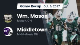 Recap: Wm. Mason  vs. Middletown  2017