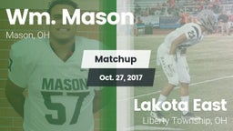 Matchup: Wm. Mason High vs. Lakota East  2017