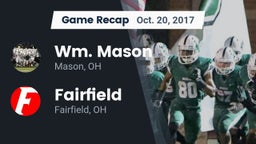 Recap: Wm. Mason  vs. Fairfield  2017