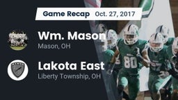 Recap: Wm. Mason  vs. Lakota East  2017