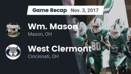 Recap: Wm. Mason  vs. West Clermont  2017