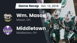 Recap: Wm. Mason  vs. Middletown  2018