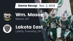 Recap: Wm. Mason  vs. Lakota East  2018
