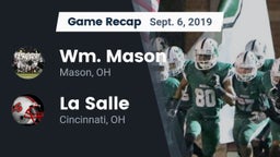 Recap: Wm. Mason  vs. La Salle  2019