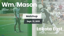 Matchup: Wm. Mason High vs. Lakota East  2019