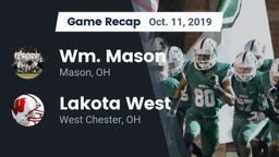 Recap: Wm. Mason  vs. Lakota West  2019