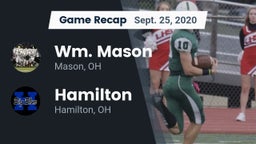 Recap: Wm. Mason  vs. Hamilton  2020