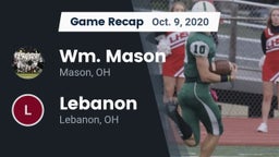 Recap: Wm. Mason  vs. Lebanon   2020