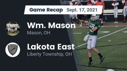 Recap: Wm. Mason  vs. Lakota East  2021