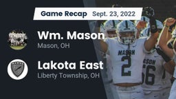 Recap: Wm. Mason  vs. Lakota East  2022
