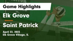 Elk Grove  vs Saint Patrick  Game Highlights - April 22, 2023