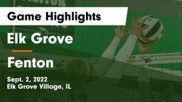 Elk Grove  vs Fenton  Game Highlights - Sept. 2, 2022