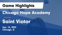 Chicago Hope Academy  vs Saint Viator  Game Highlights - Jan. 14, 2022