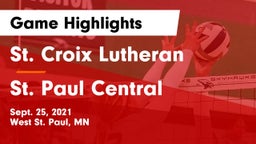 St. Croix Lutheran  vs St. Paul Central Game Highlights - Sept. 25, 2021