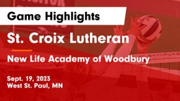St. Croix Lutheran  vs New Life Academy of Woodbury Game Highlights - Sept. 19, 2023