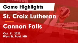 St. Croix Lutheran  vs Cannon Falls  Game Highlights - Oct. 11, 2023