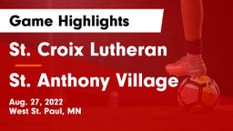 St. Croix Lutheran  vs St. Anthony Village  Game Highlights - Aug. 27, 2022