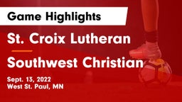 St. Croix Lutheran  vs Southwest Christian  Game Highlights - Sept. 13, 2022