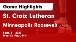St. Croix Lutheran  vs Minneapolis Roosevelt  Game Highlights - Sept. 21, 2022