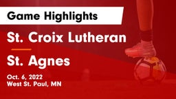 St. Croix Lutheran  vs St. Agnes  Game Highlights - Oct. 6, 2022
