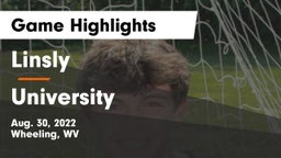 Linsly  vs University  Game Highlights - Aug. 30, 2022