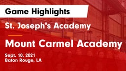 St. Joseph's Academy  vs Mount Carmel Academy Game Highlights - Sept. 10, 2021