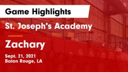 St. Joseph's Academy  vs Zachary  Game Highlights - Sept. 21, 2021