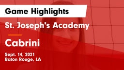 St. Joseph's Academy  vs Cabrini  Game Highlights - Sept. 14, 2021