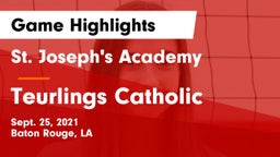 St. Joseph's Academy  vs Teurlings Catholic  Game Highlights - Sept. 25, 2021