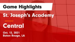St. Joseph's Academy  vs Central  Game Highlights - Oct. 12, 2021