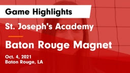 St. Joseph's Academy  vs Baton Rouge Magnet  Game Highlights - Oct. 4, 2021