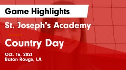 St. Joseph's Academy  vs Country Day Game Highlights - Oct. 16, 2021