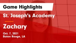 St. Joseph's Academy  vs Zachary  Game Highlights - Oct. 7, 2021