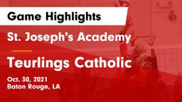 St. Joseph's Academy  vs Teurlings Catholic  Game Highlights - Oct. 30, 2021