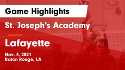 St. Joseph's Academy  vs Lafayette  Game Highlights - Nov. 4, 2021